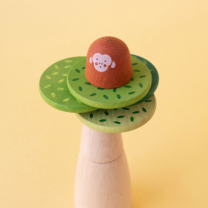 mini wooden world, symbolic play